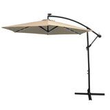 Zweefparasol 3m met LED verlichting - Beige