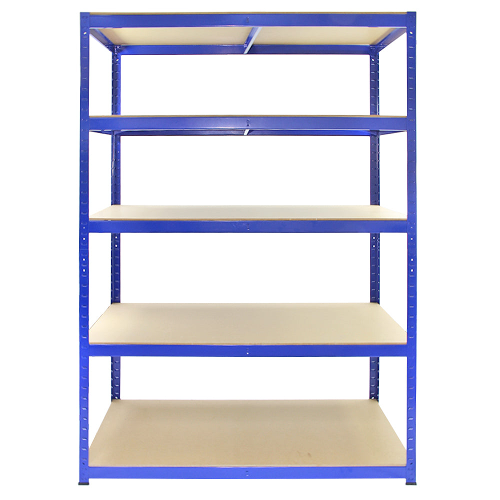 Monster Racking T-Rax Sterke Opslagrekken, Blauw, 120cm B, 60cm D, Set van 10