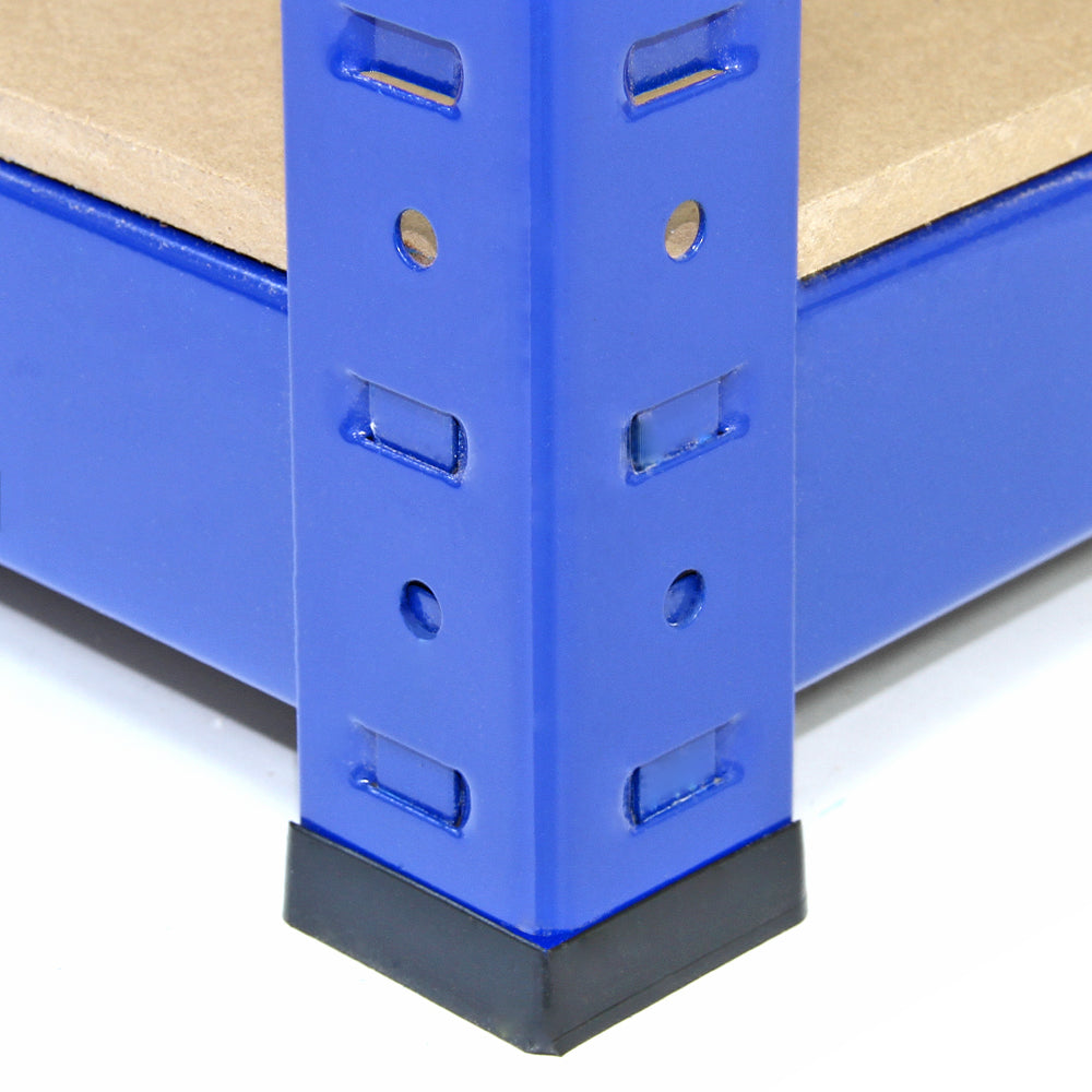 Monster Racking T-Rax Sterke Opslagrekken, Blauw, 120cm B, 60cm D, Set van 9