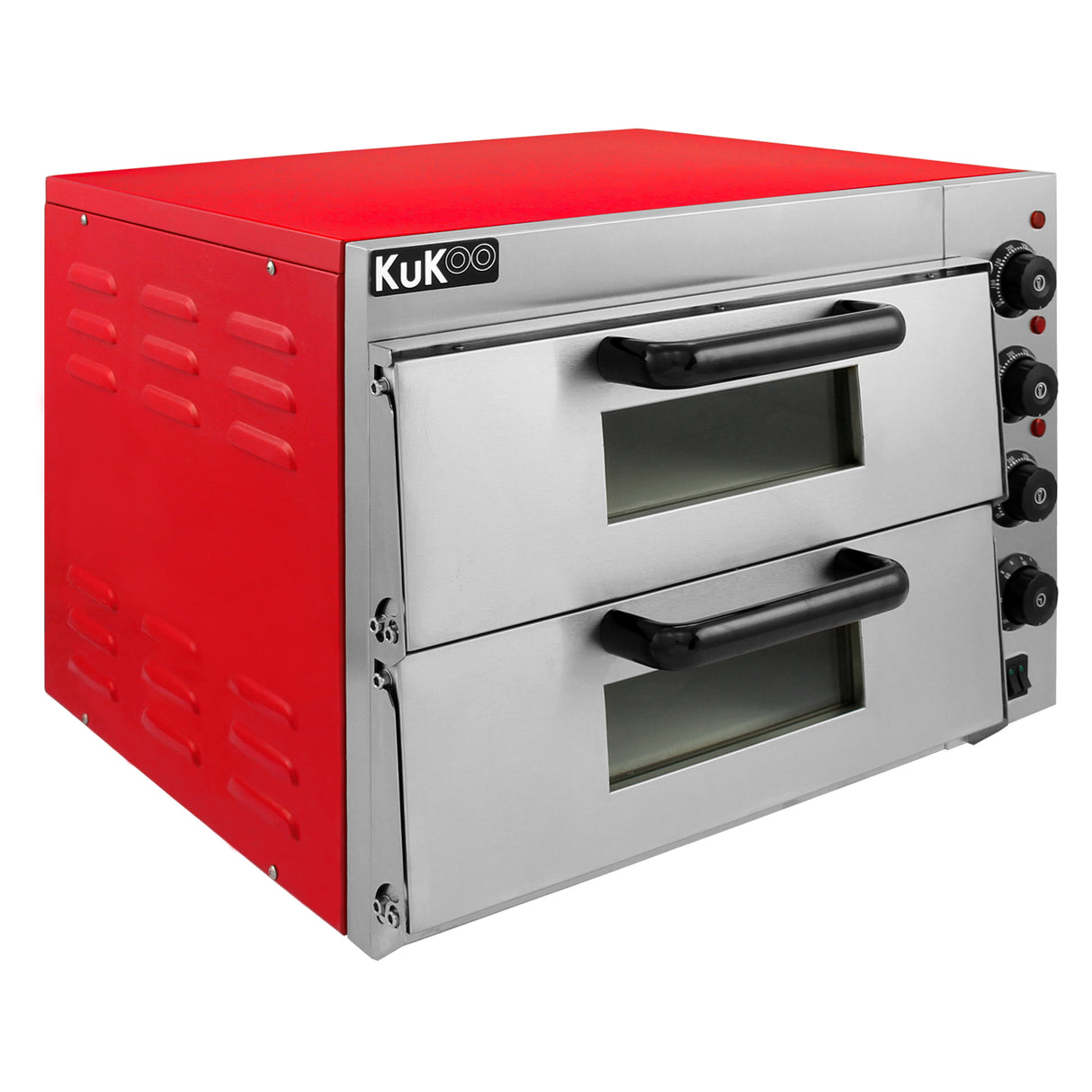 KuKoo Elektrische Pizza Oven Twee Kamers