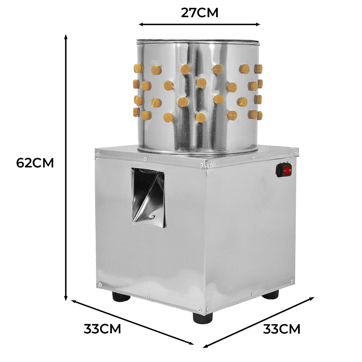 KuKoo Gevogelte Plukmachine - 30cm