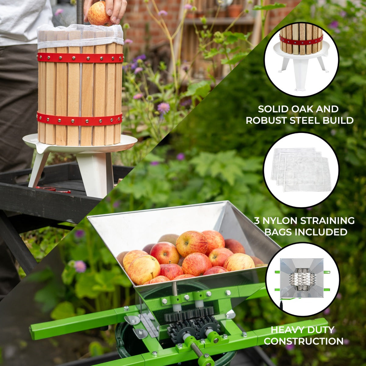 KuKoo Fruit Crusher & 6 Liter Fruitpers