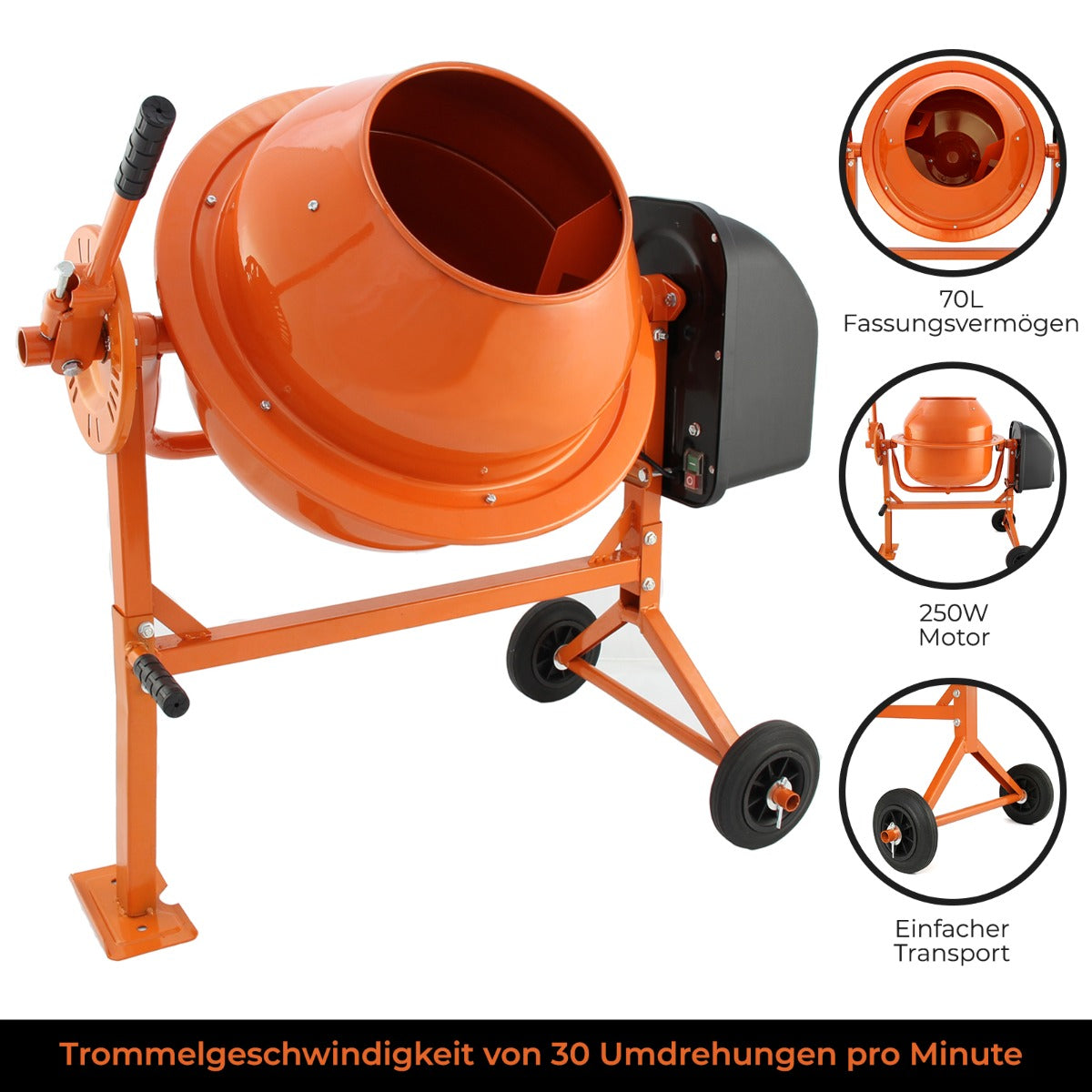 T-Mech Betonmolen 70L