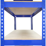 2 x T-RAX Blue Metal Racking Units 75cm x 150cm x 30cm with Free Bay Connectors