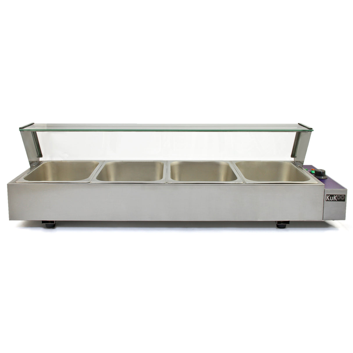 KuKoo 4 Chafing Dish Au Bain Marie Warmhoud Schalen