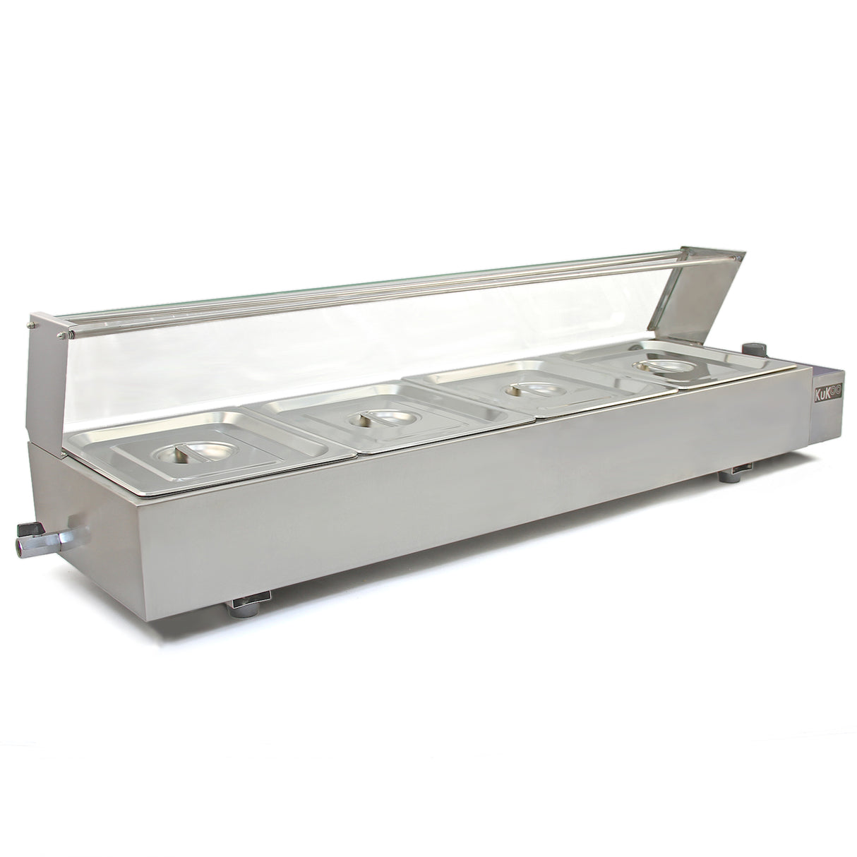 KuKoo 4 Chafing Dish Au Bain Marie Warmhoud Schalen