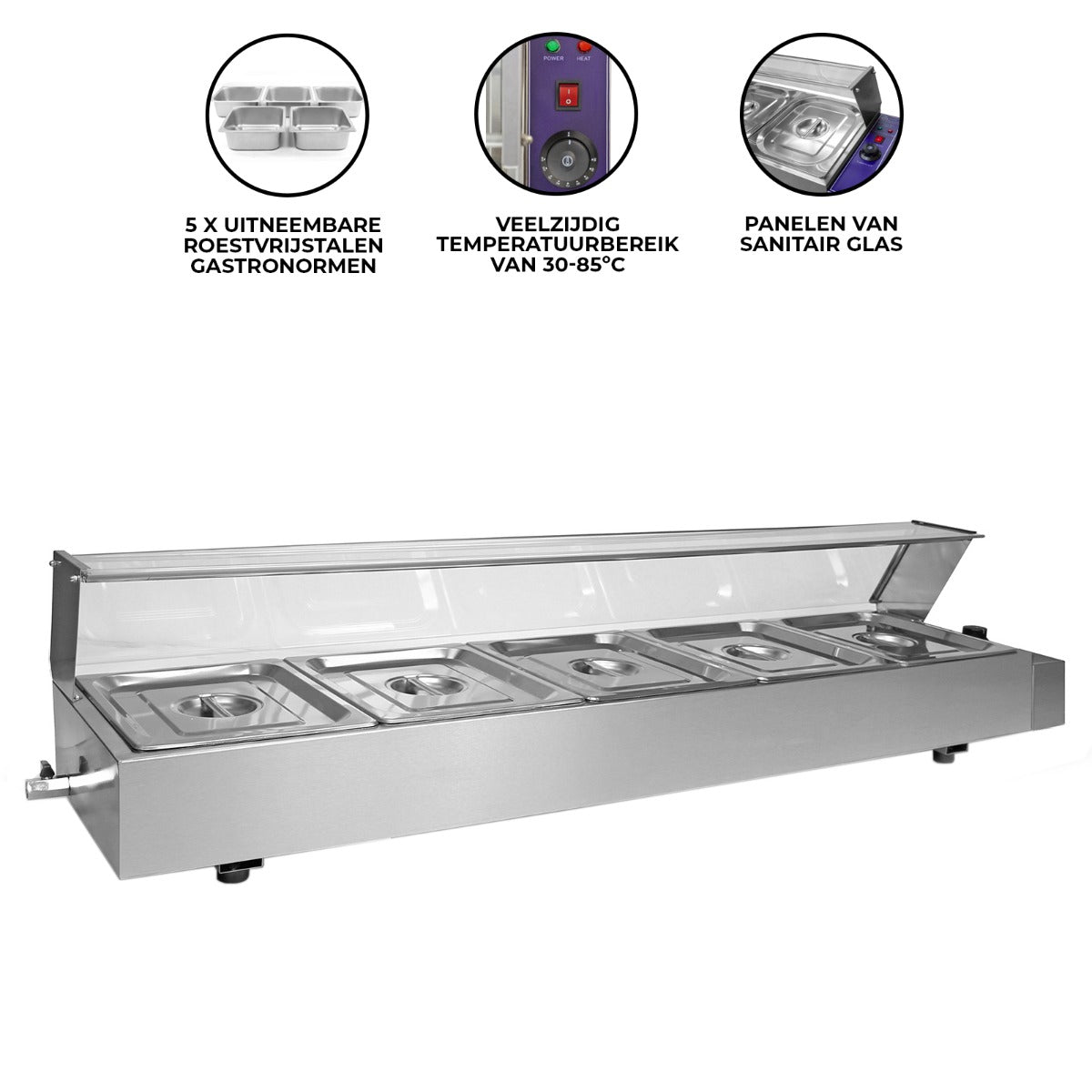 KuKoo 5 Pan Natte Bain Marie