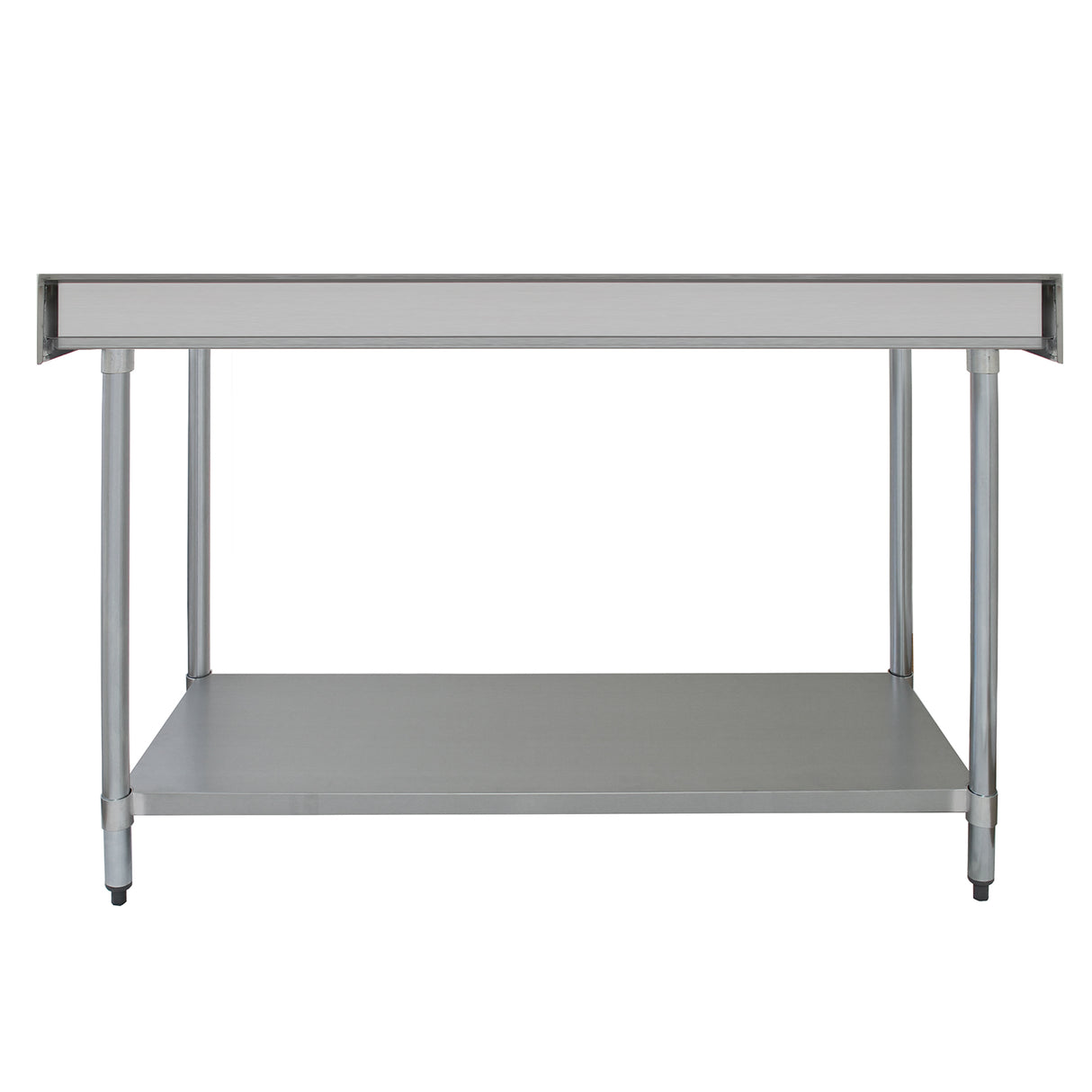 KuKoo RVS Werktafel met Opstaande Rand en Bodemschap 150cm