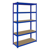 3 x T-rax Stellingkasten - 90x45x180 cm - Blauw