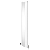 Ovale Spiegelradiator & Kleppen - 1800mm x 380mm - Wit