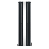 Ovale Spiegelradiator & Kleppen - 1800mm x 500mm - Grijs