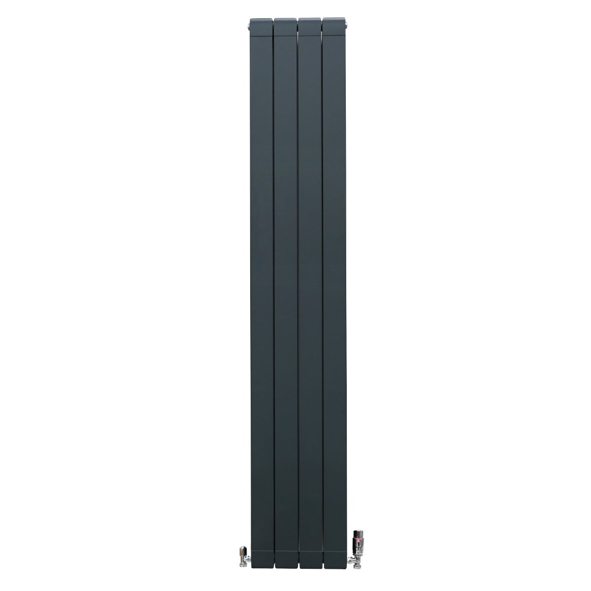 Aluminium Radiator & Kleppen - 1800mm x 315mm - Antraciet Grijs