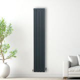 Aluminium Radiator & Kleppen - 1800mm x 315mm - Antraciet Grijs