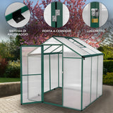 Tuinkas - Polycarbonaat - 180 x 180 x 194 cm - Groen