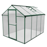 Tuinkas - Polycarbonaat - 180 x 240 x 194 cm – Groen