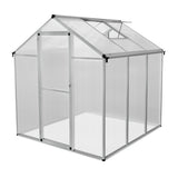 Tuinkas - Polycarbonaat - 180 x 180 x 194 cm - Zilver