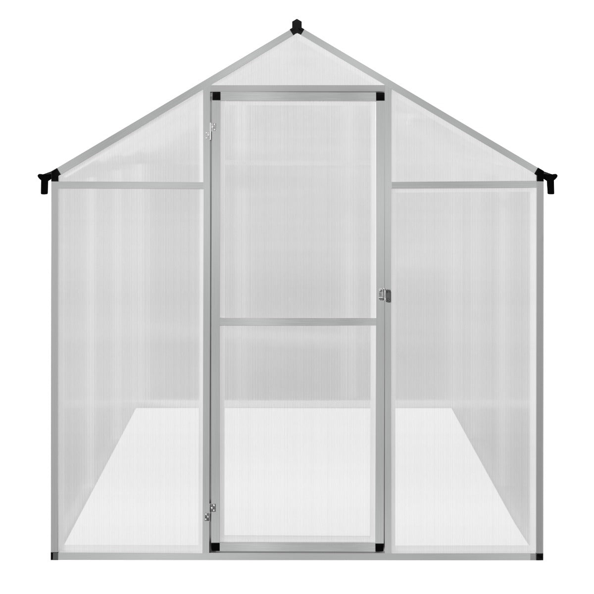 Tuinkas - Polycarbonaat - 180 x 180 x 194 cm - Zilver