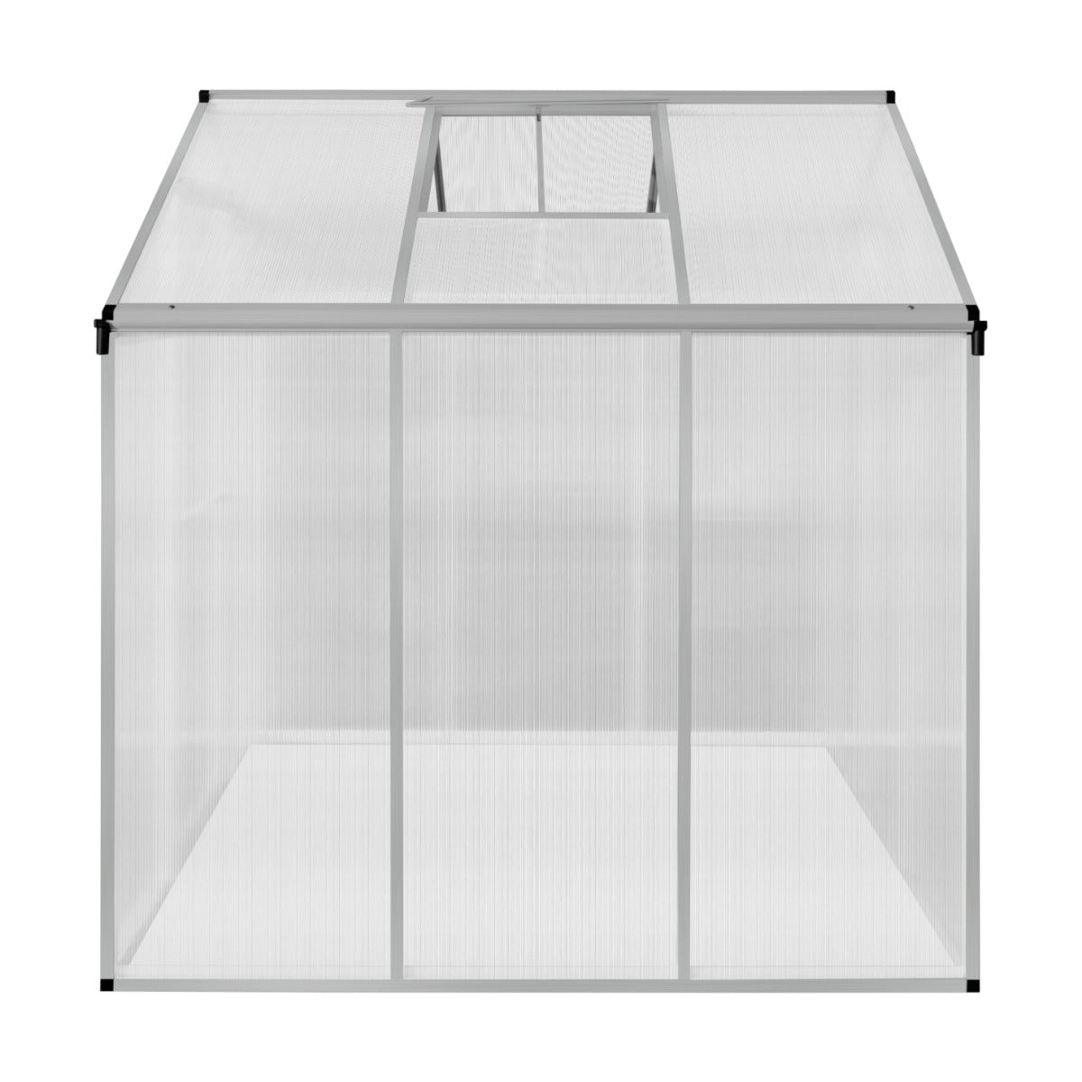 Tuinkas - Polycarbonaat - 180 x 180 x 194 cm - Zilver