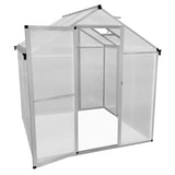 Tuinkas - Polycarbonaat - 180 x 180 x 194 cm - Zilver