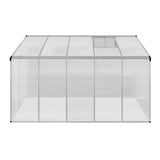 Tuinkas - Polycarbonaat - 180 x 320 x 194 cm - Zilver