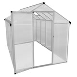 Tuinkas - Polycarbonaat - 180 x 320 x 194 cm - Zilver