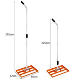 T-MECH Gazon Leveler Nivellering Hark - 50 cm - Oranje