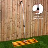 T-MECH Gazon Leveler Nivellering Hark - 100 cm - Oranje