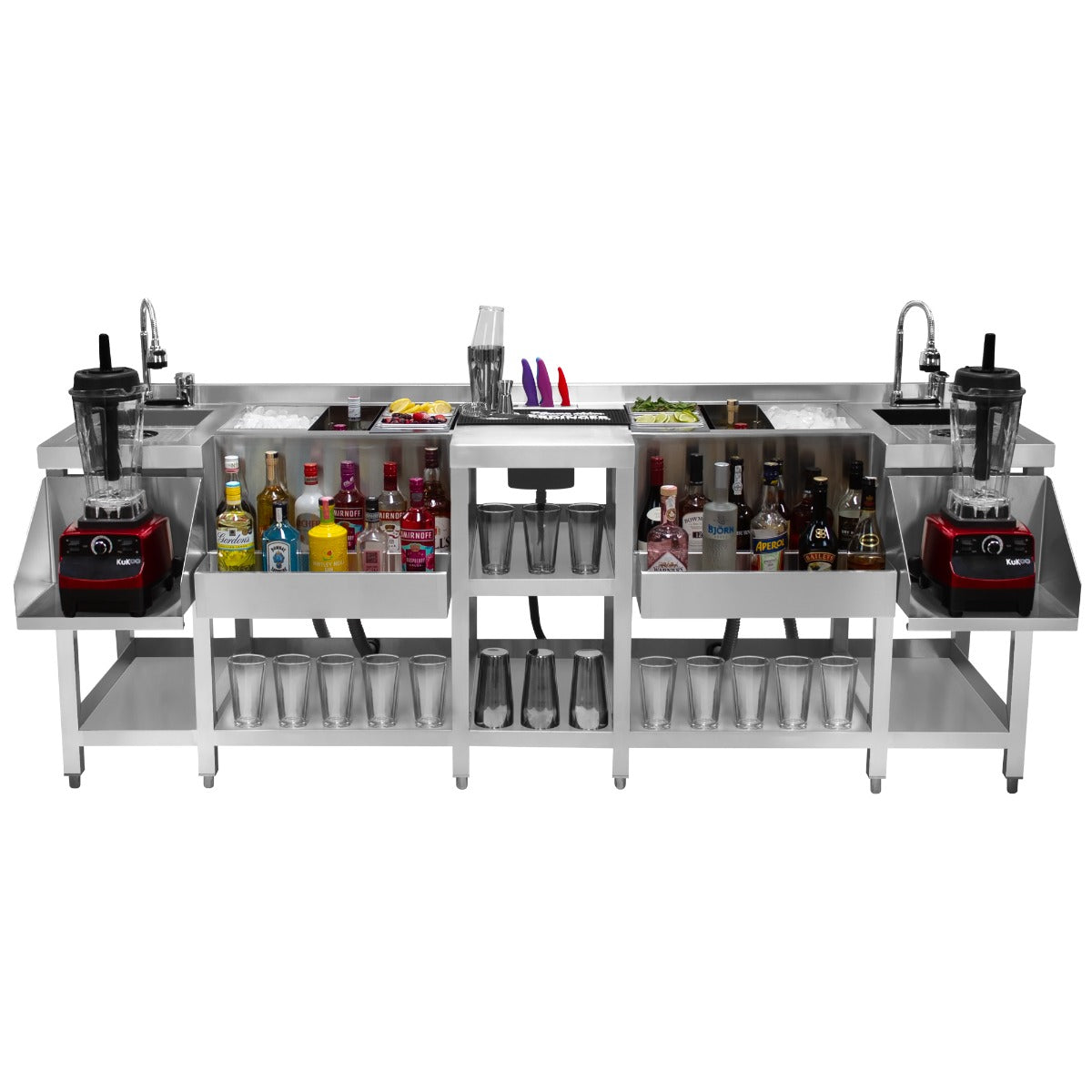 Compact Tweeling Cocktailbar Station