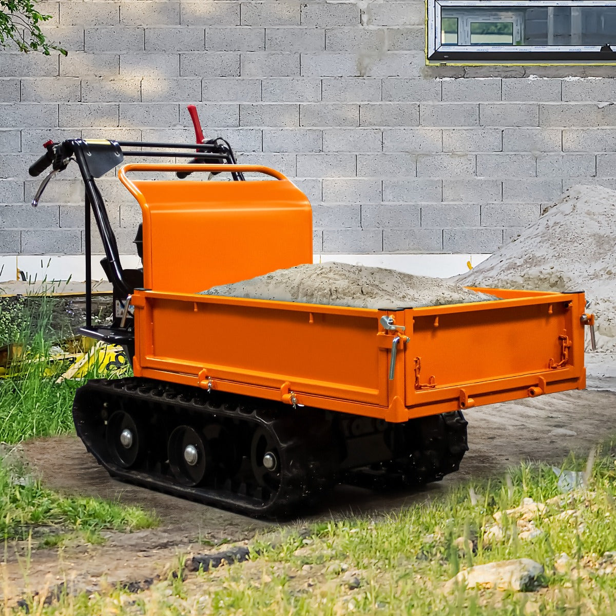 Gevolgde Mini Dumper Benzine Transporteur