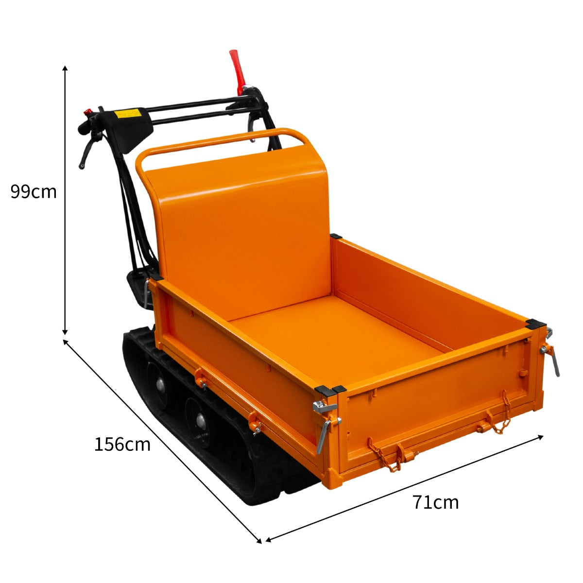 Gevolgde Mini Dumper Benzine Transporteur