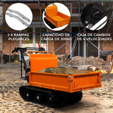 Gevolgde Mini Dumper Benzine Transporteur