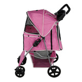 Hondenbuggy met Regenhoes - Roze