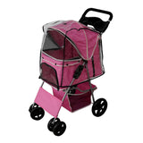 Hondenbuggy met Regenhoes - Roze