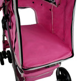 Hondenbuggy met Regenhoes - Roze