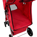 Hondenbuggy met Regenhoes - Rood