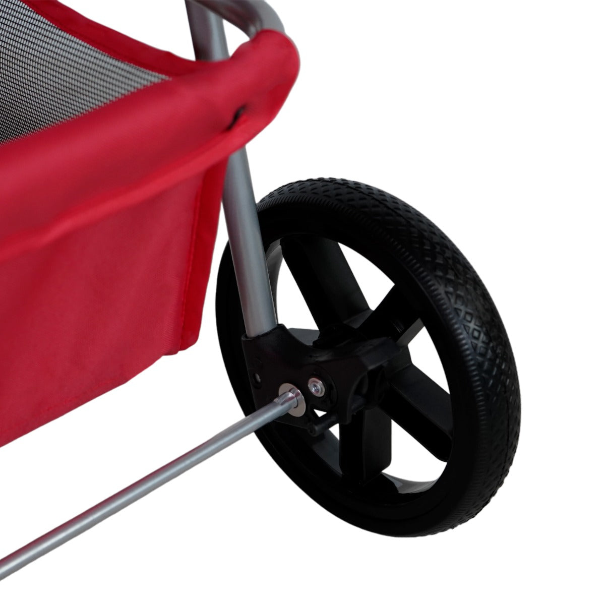 Hondenbuggy met Regenhoes - Rood