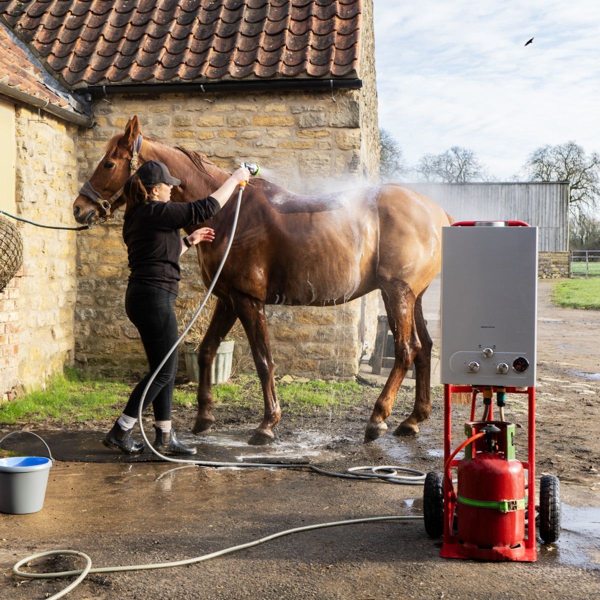 Draagbare Paarden Douche 18L