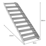 Verstelbare 10-delige verzinkte trap - 900 mm breed