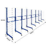 Combi Spuitdroogrek Trolley x 4 & 3 Connectors