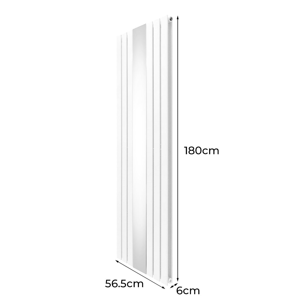 Platte Spiegel Radiatoren - 1800mm x 565mm - Wit