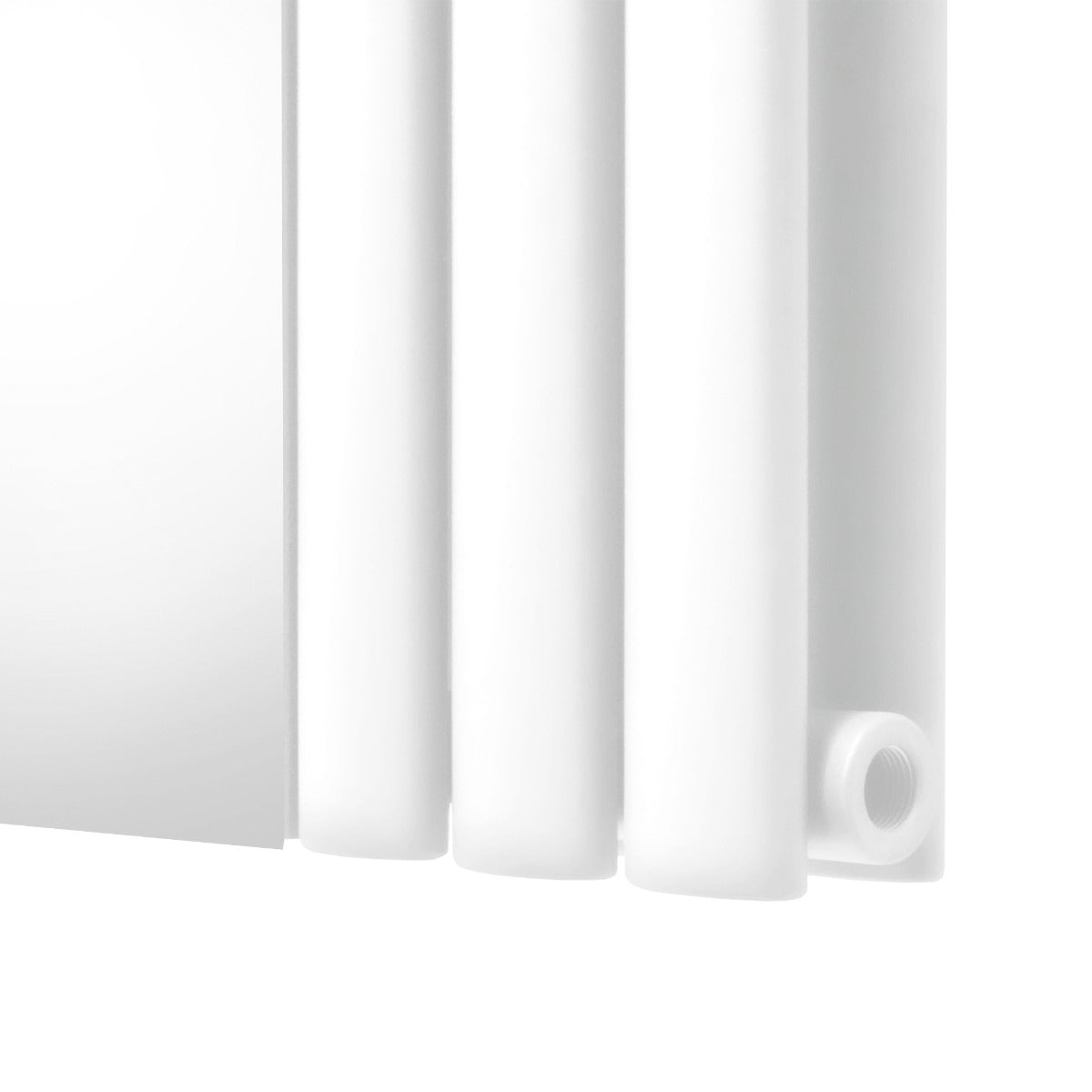 Ovale Spiegelradiator - 1800mm x 380mm - Wit