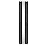 Ovale Spiegelradiator - 1800mm x 380mm - Zwart