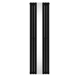 Ovale Spiegelradiator - 1800mm x 500mm - Zwart