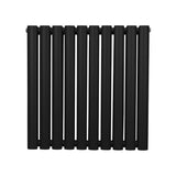 Ovale Kolomradiator - 600mm x 600mm - Zwart