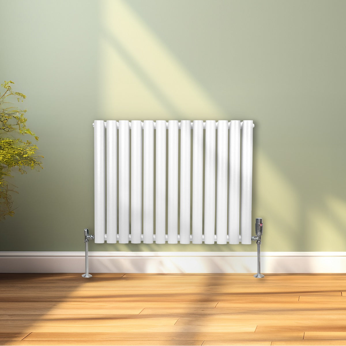 Ovale Kolomradiator - 600mm x 780mm - Wit