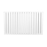 Ovale Kolomradiator - 600mm x 1020mm - Wit