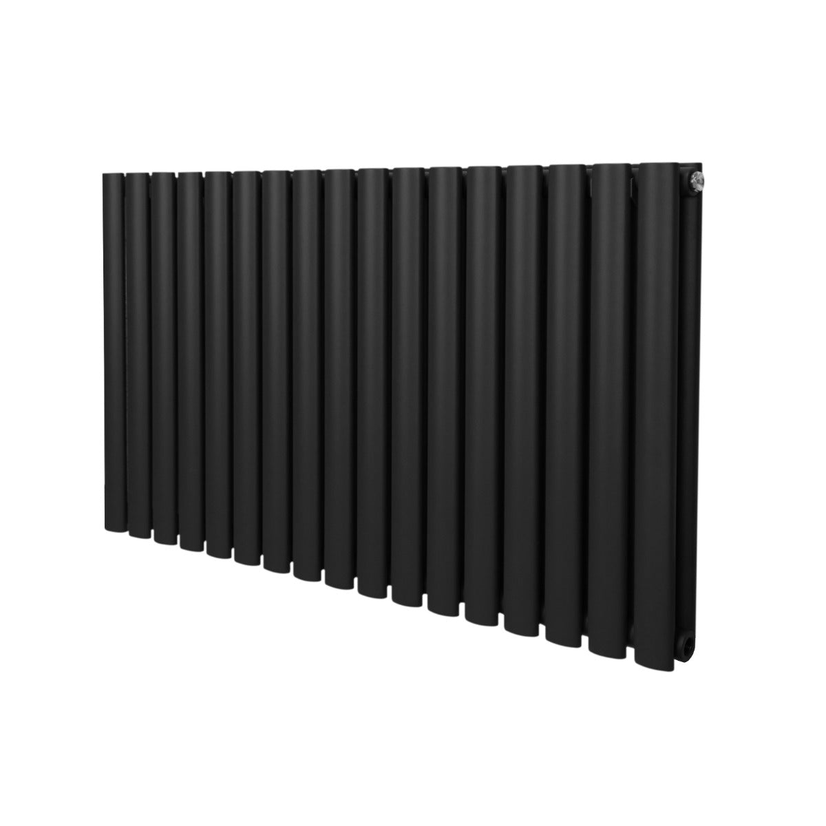 Ovale Kolomradiator - 600mm x 1020mm - Zwart