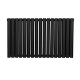 Ovale Kolomradiator - 600mm x 1020mm - Zwart