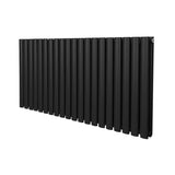 Ovale Kolomradiator - 600mm x 1200mm - Zwart