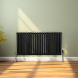 Ovale Kolomradiator - 600mm x 1200mm - Zwart